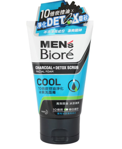 碧柔男士10倍炭控油淨化冰爽洗面膏 100g
