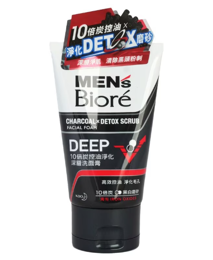 碧柔男士10倍炭控油淨化深層洗面膏 100g