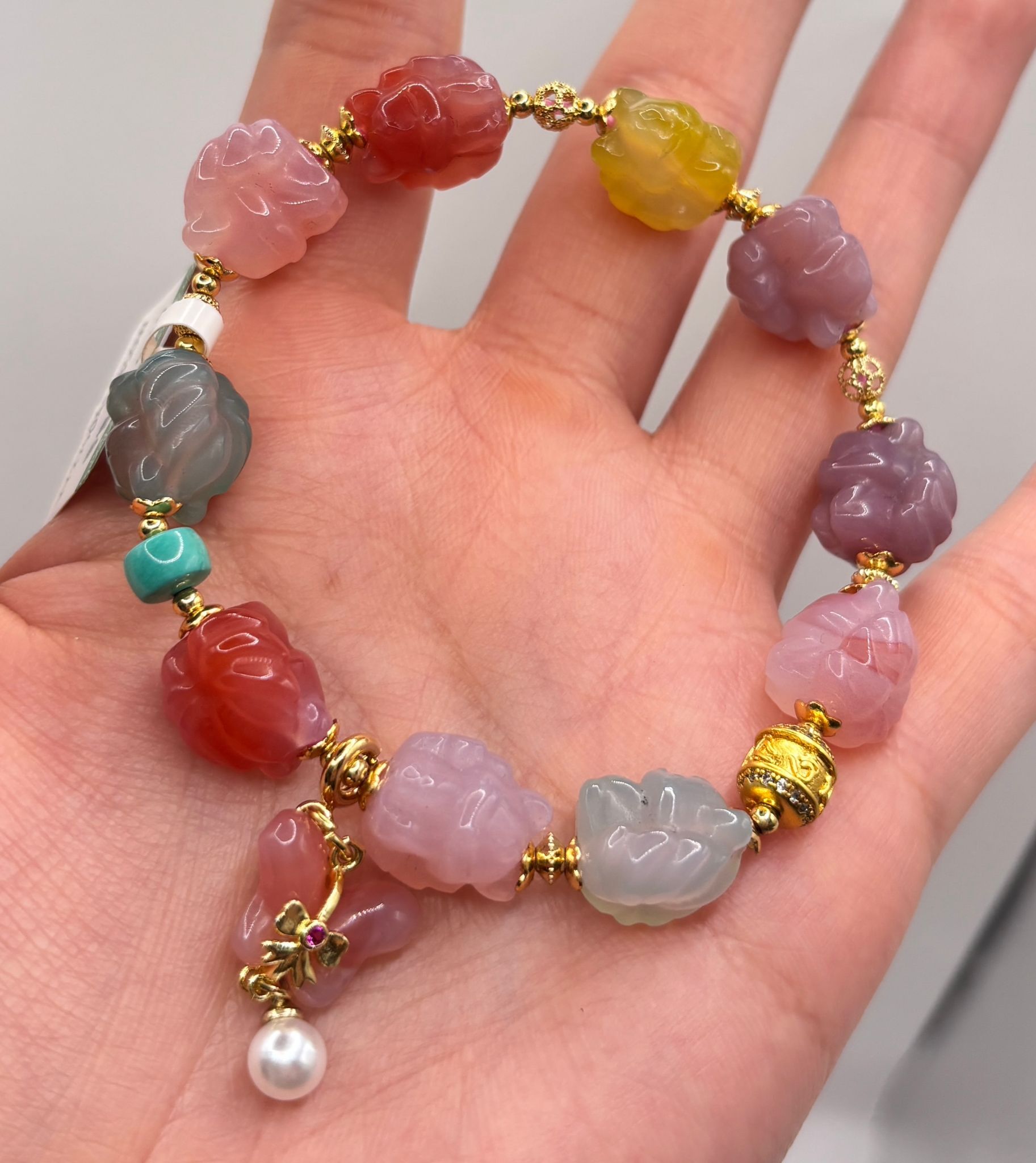 AB260204-L67-全九尾狐雕刻鹽源手串 （一物一證書）-(需留中文全名，已包紫袍大師開光，4月頭到貨，只限尖沙咀門店自取）