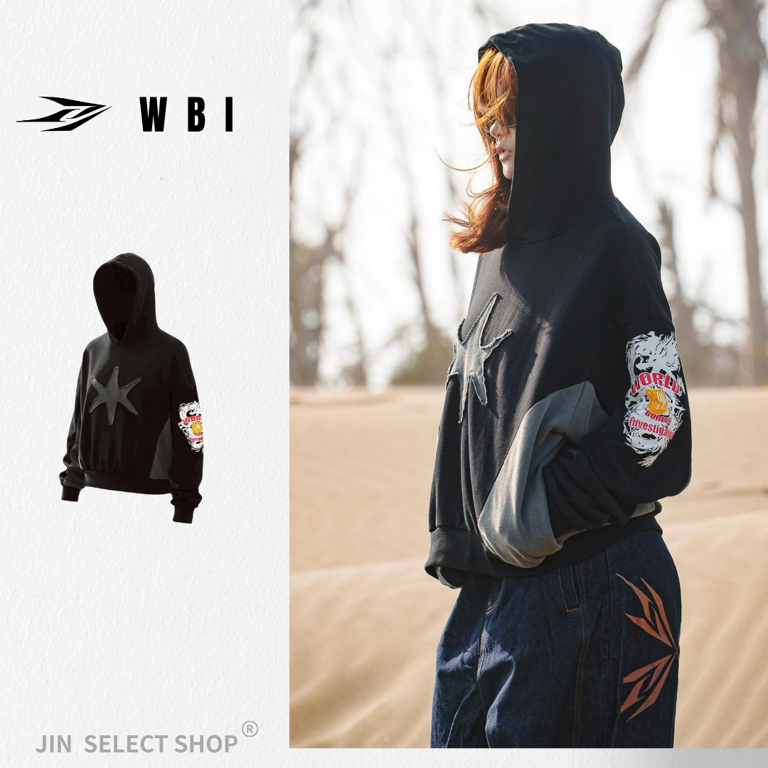 WBI 26AW DUSTLINE / UND-05 龍騰立體貼布帽衫 帽T 連帽 長袖