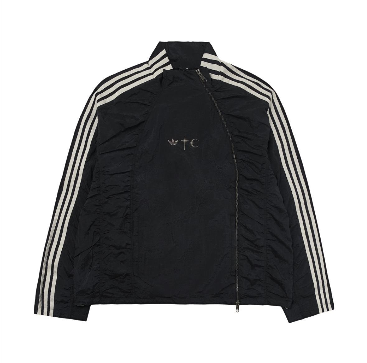 ［Adidas x Thug Club］ 編織運動上衣 黑銀金屬色 - 韓碼