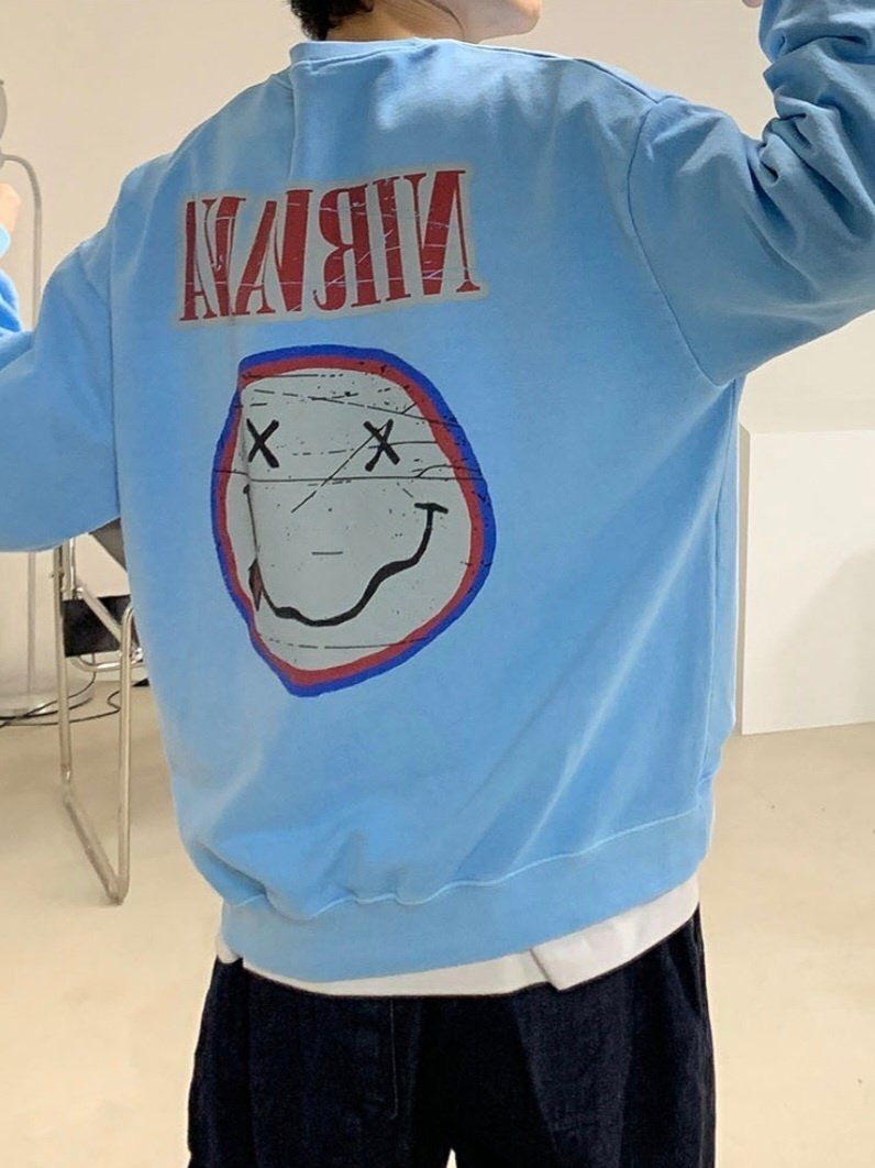 洗水英文字圖案衛衣 US-008T