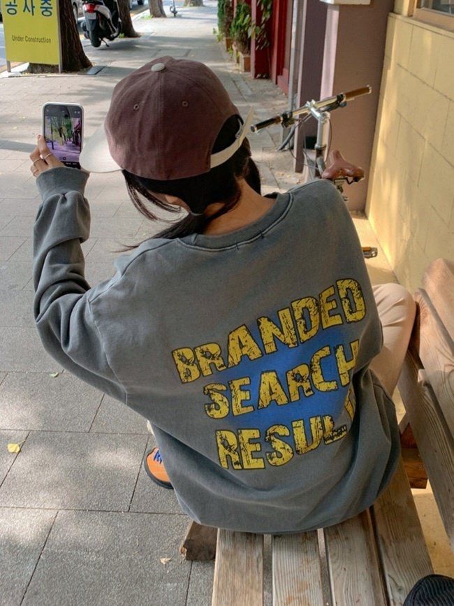 洗水英文字衛衣 US-009T