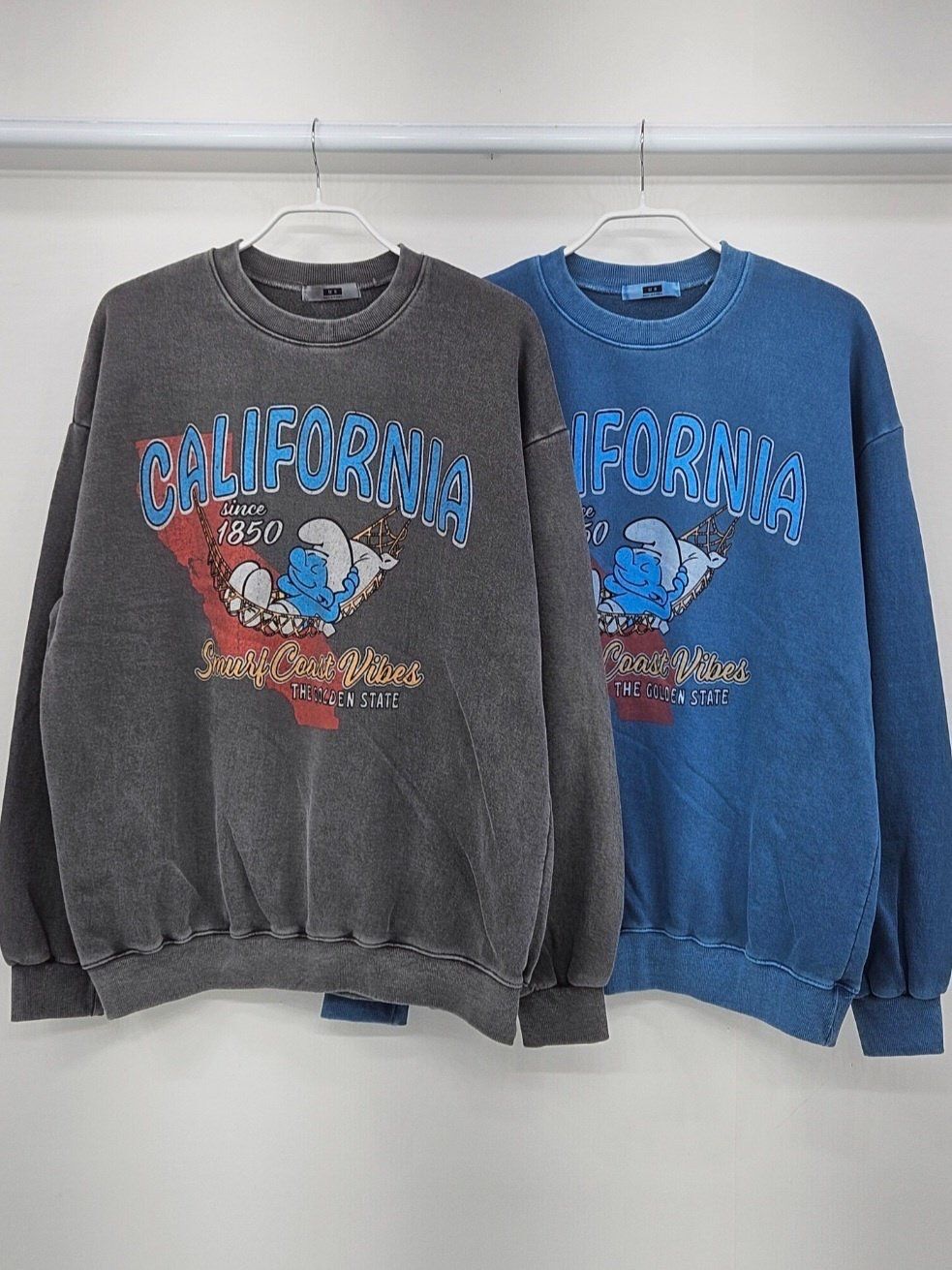 洗水卡通圖案英文字衛衣 US-012T