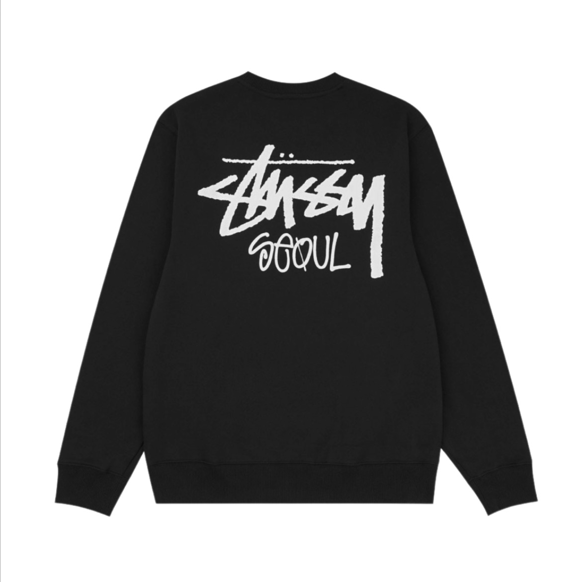 [Stussy x Seoul] 首爾城市限定大學T 黑色
