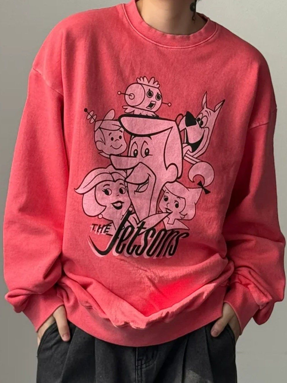 洗水卡通圖案英文字衛衣 US-013T