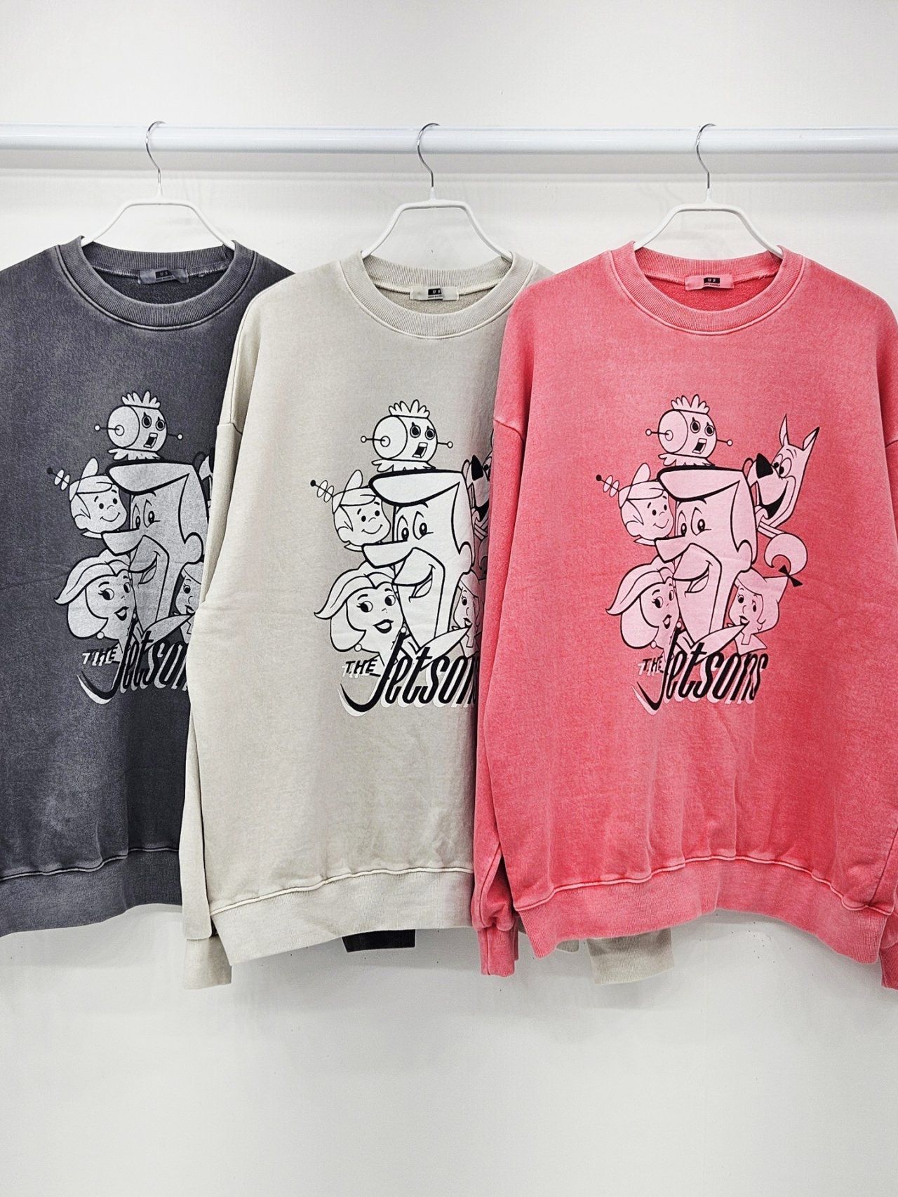 洗水卡通圖案英文字衛衣 US-013T