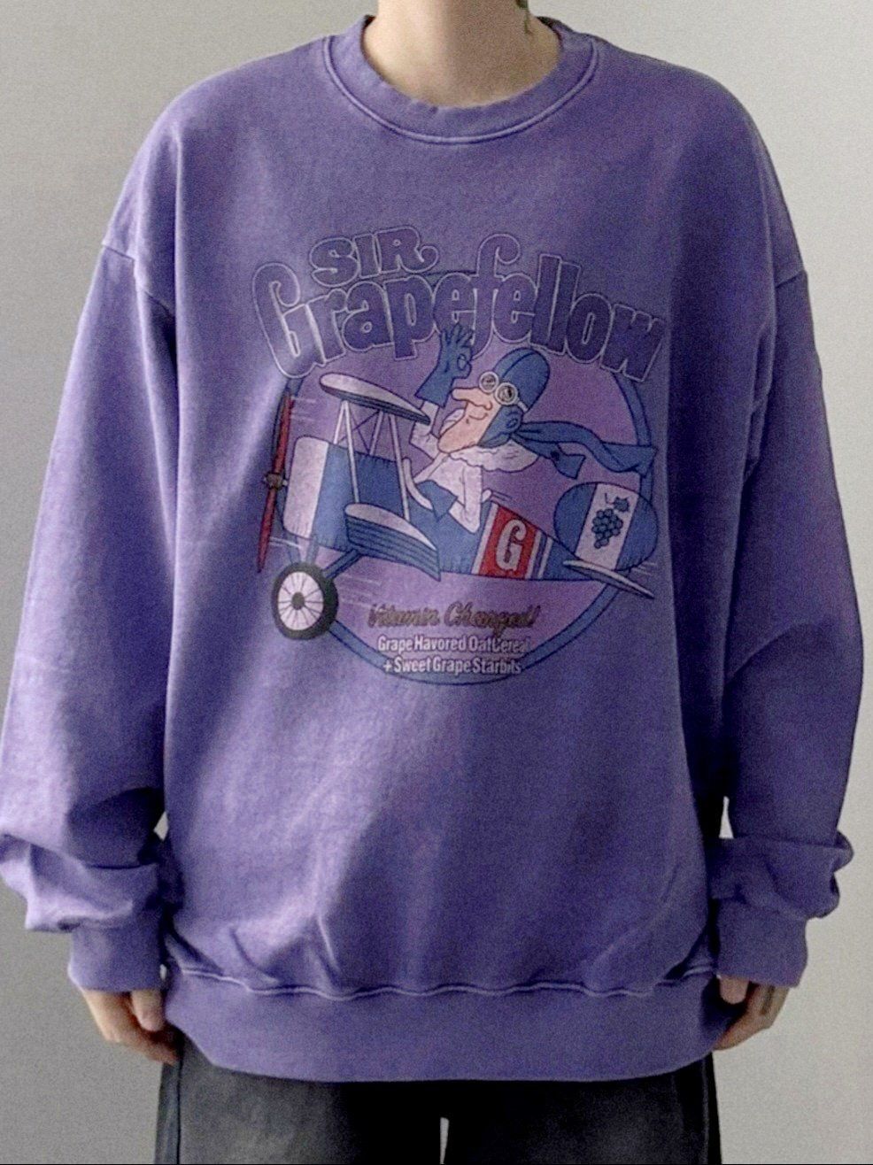 洗水英文字圖案衛衣 US-014T