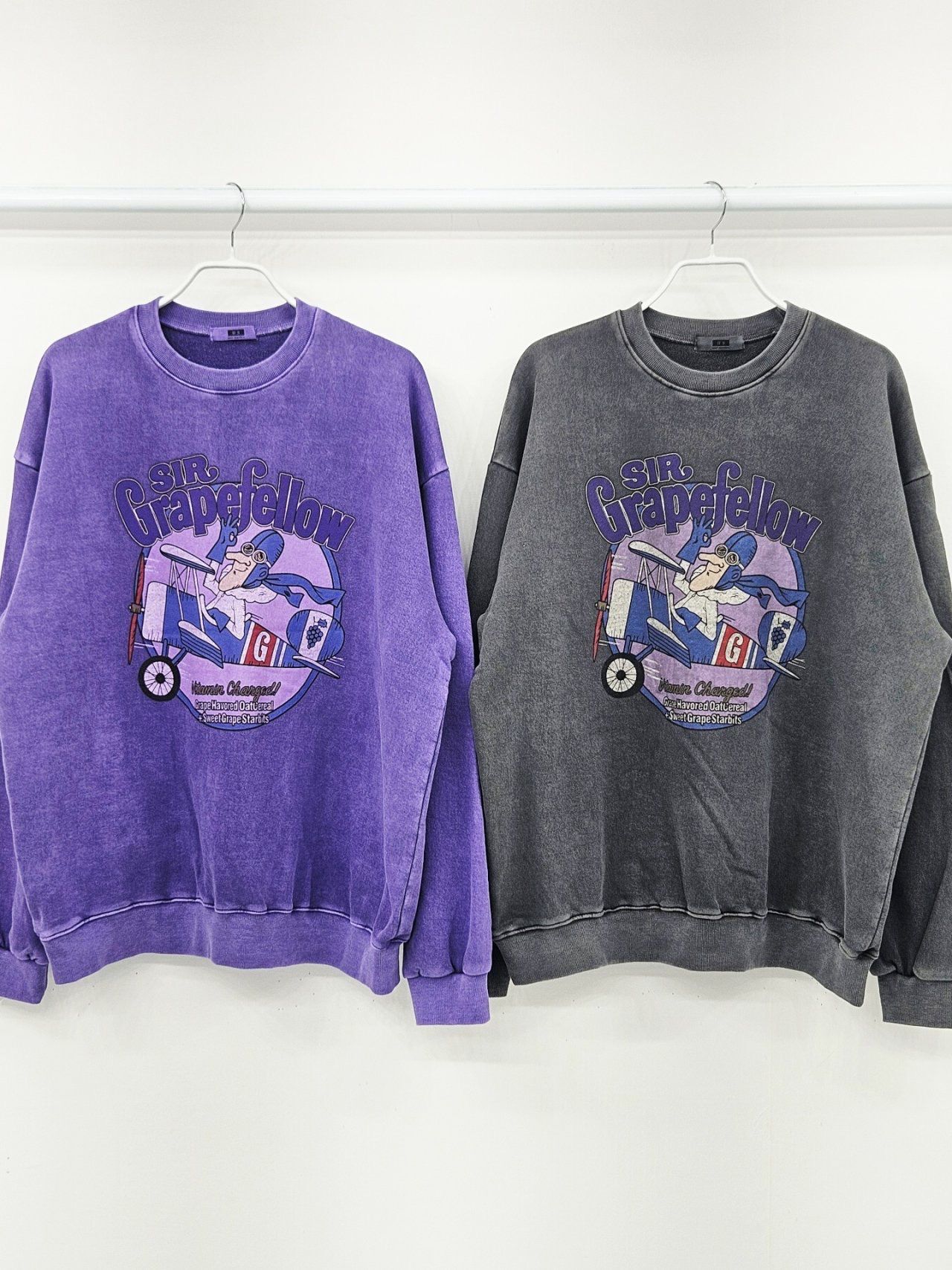 洗水英文字圖案衛衣 US-014T