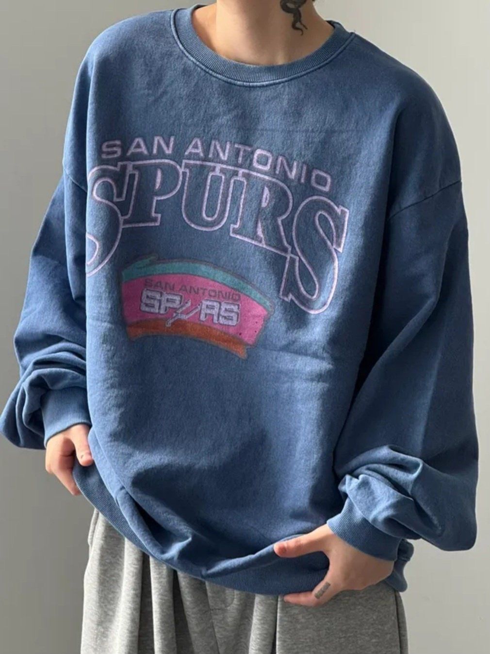 洗水英文字衛衣 US-015T