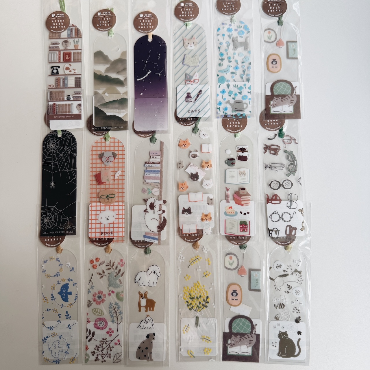 貓咪 透明書籤｜日本古川紙工