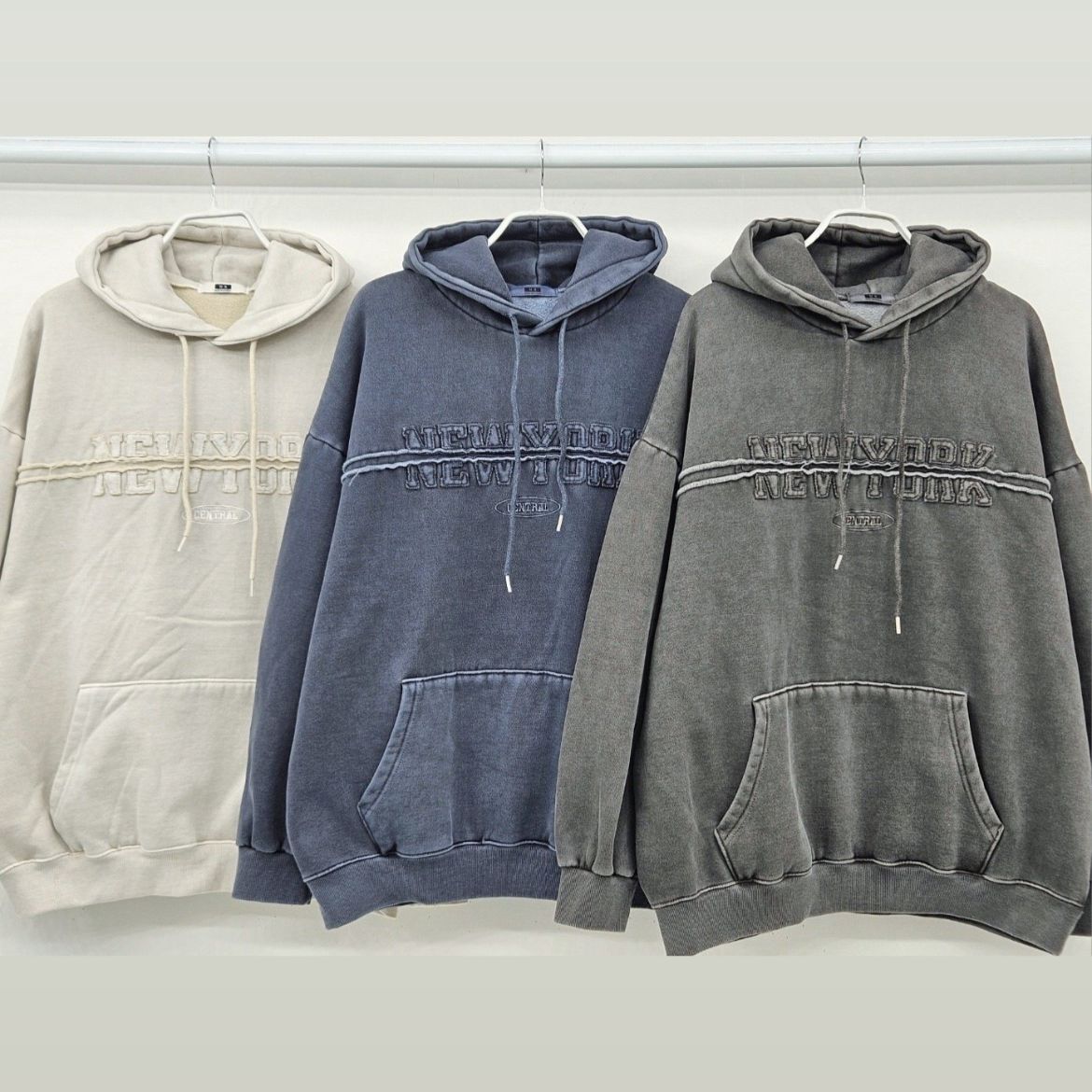 洗水英文字連帽衛衣 US-019T