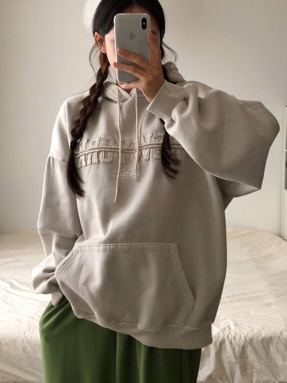洗水英文字連帽衛衣 US-019T