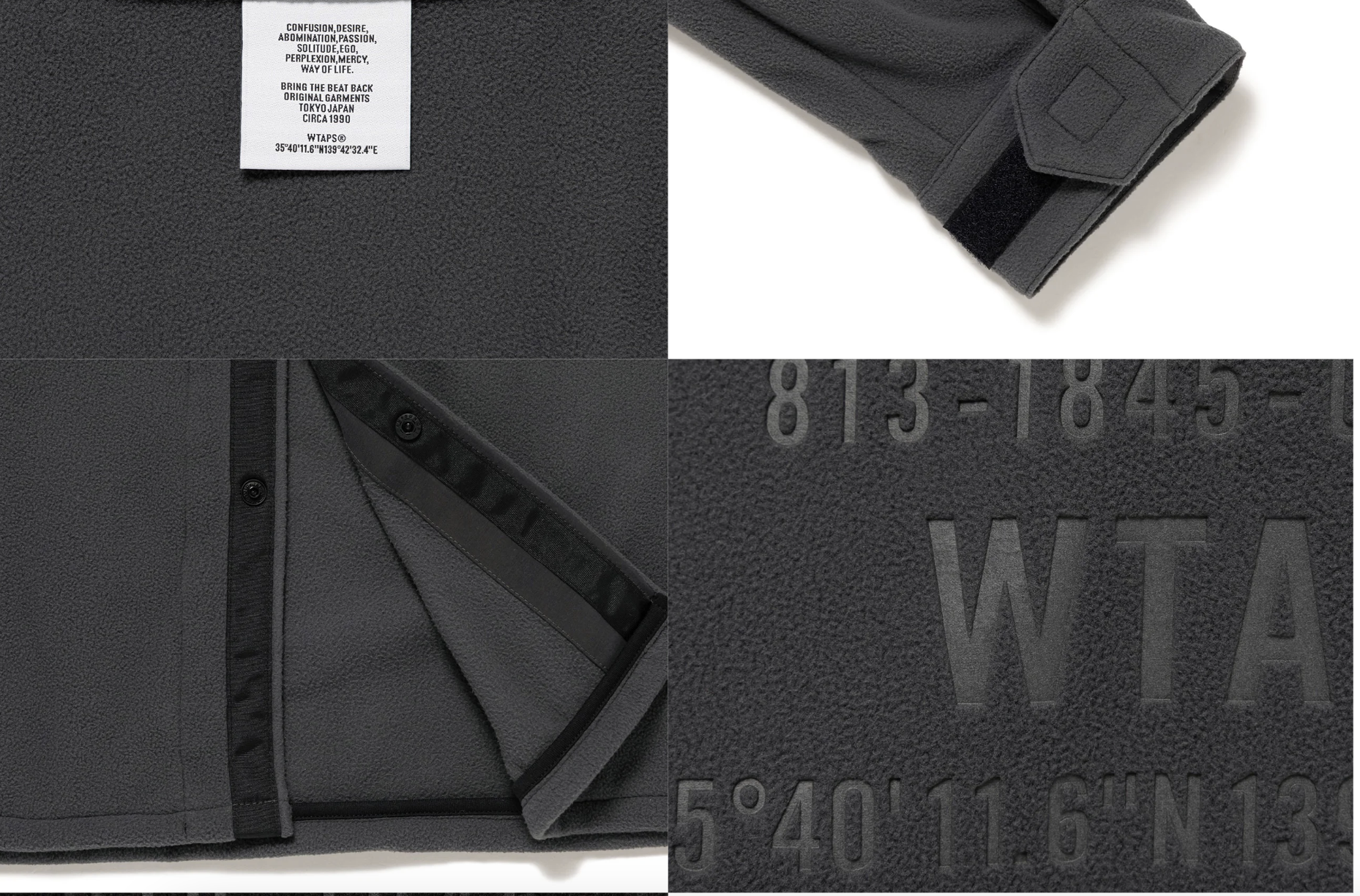 現貨| WTAPS OBJ / LS / POLY. FLEECE 252TQDT-SHM05