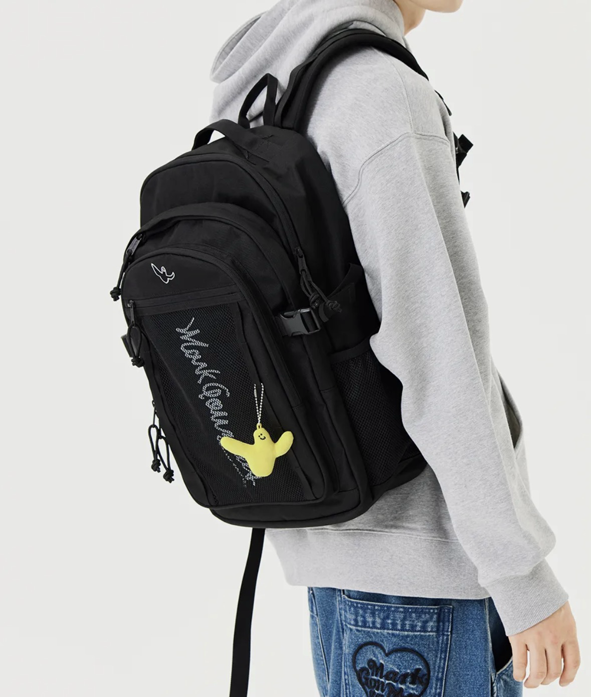 [ Mark Gonzales ]小飛人天使鑰匙扣 網眼後背包