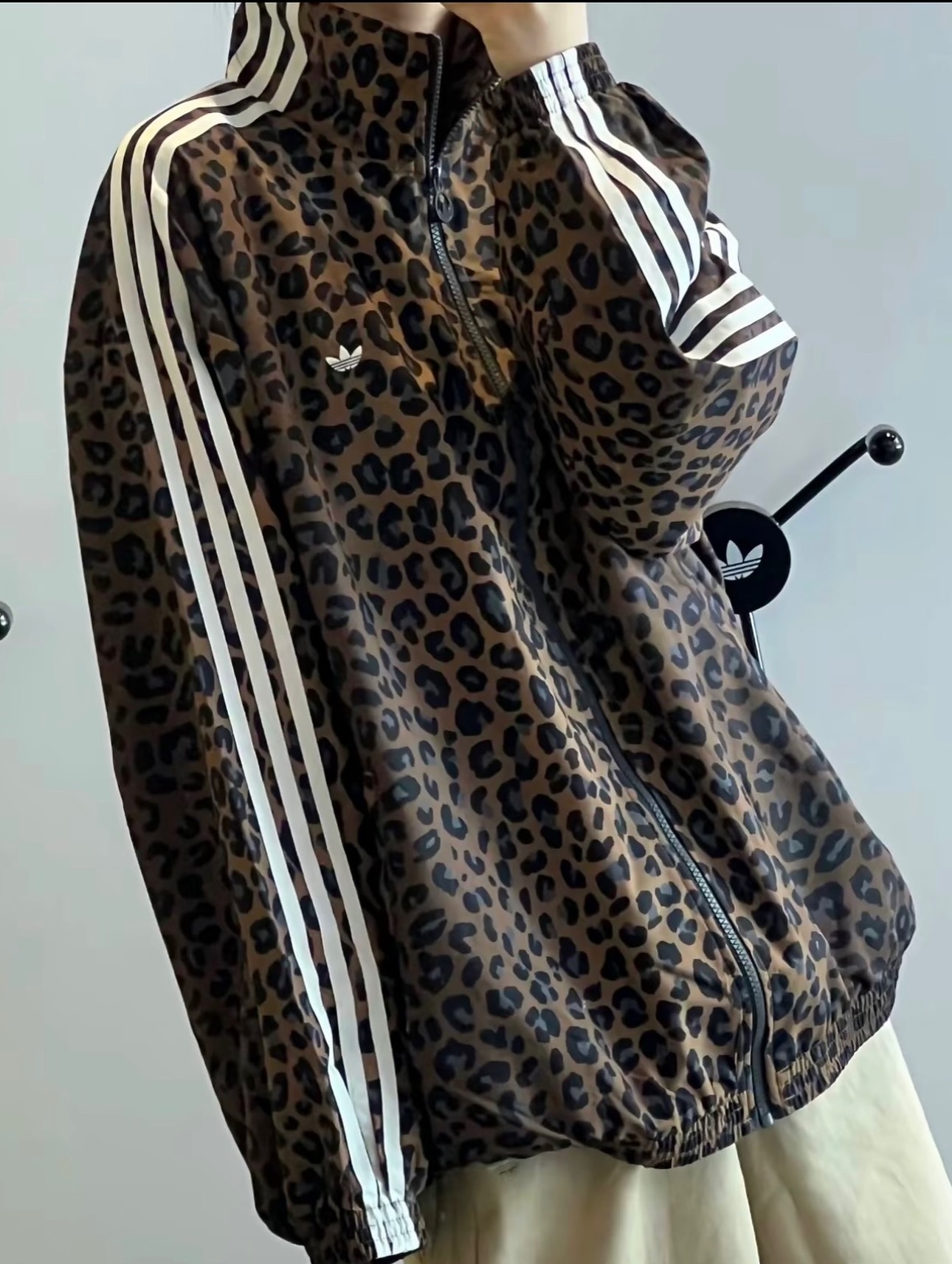 Adidas Originals Leopard Firebird Oversized Track Top Jacket w 豹紋外套 jw7301