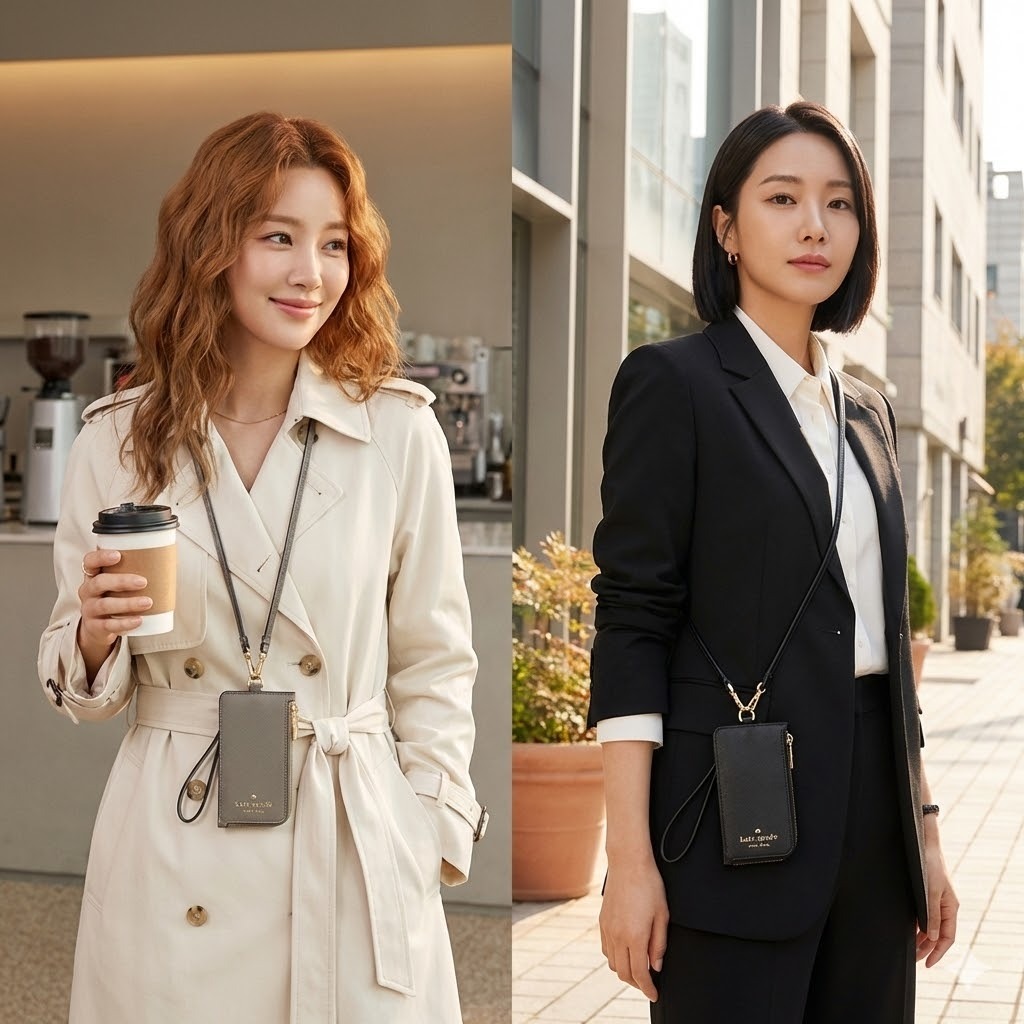 【預購】KATE SPADE H020454 Card Case Lanyard