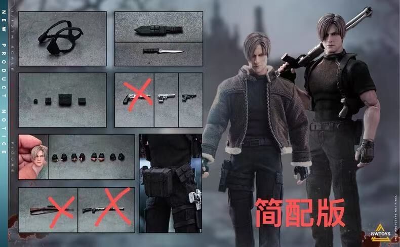 Nwtoys 1/12 Bio Evil 4 US Agent Action Figure -Basic Edition  (NW003)