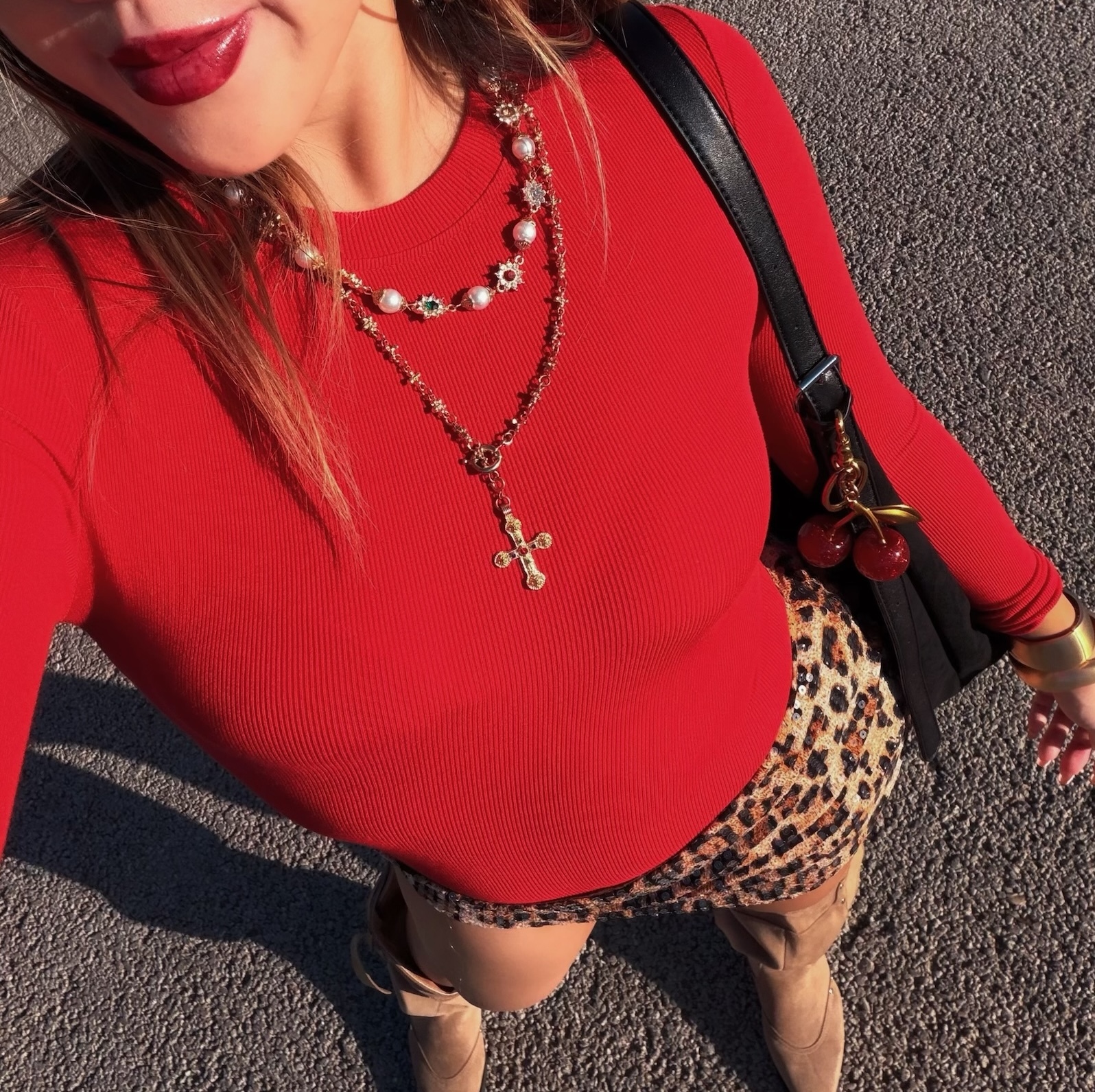 RibFlex™火辣一整年❤️‍🔥辣紅螺紋Bodysuit