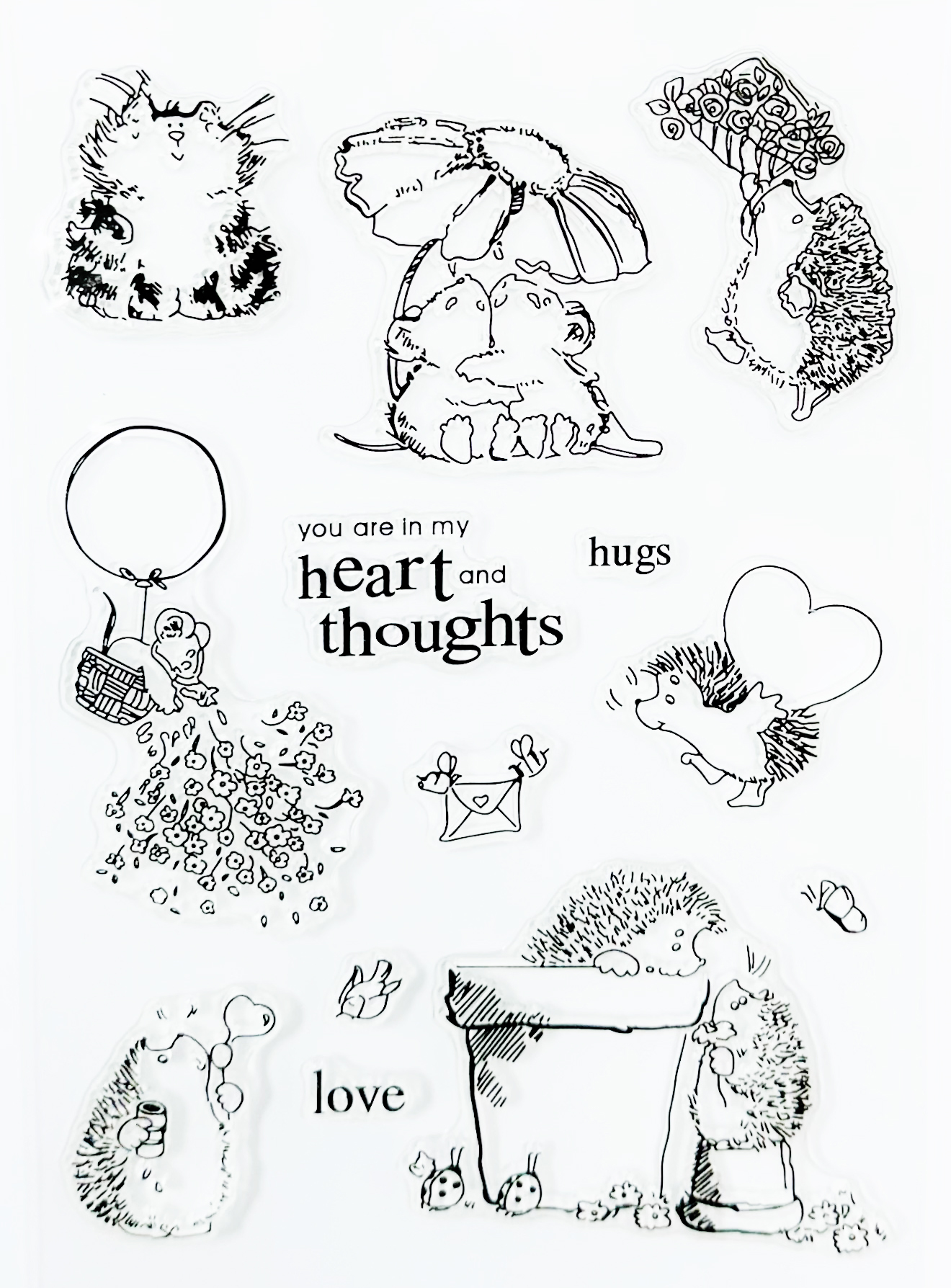 【新品】TS水晶印章 | TS62 情人節刺蝟