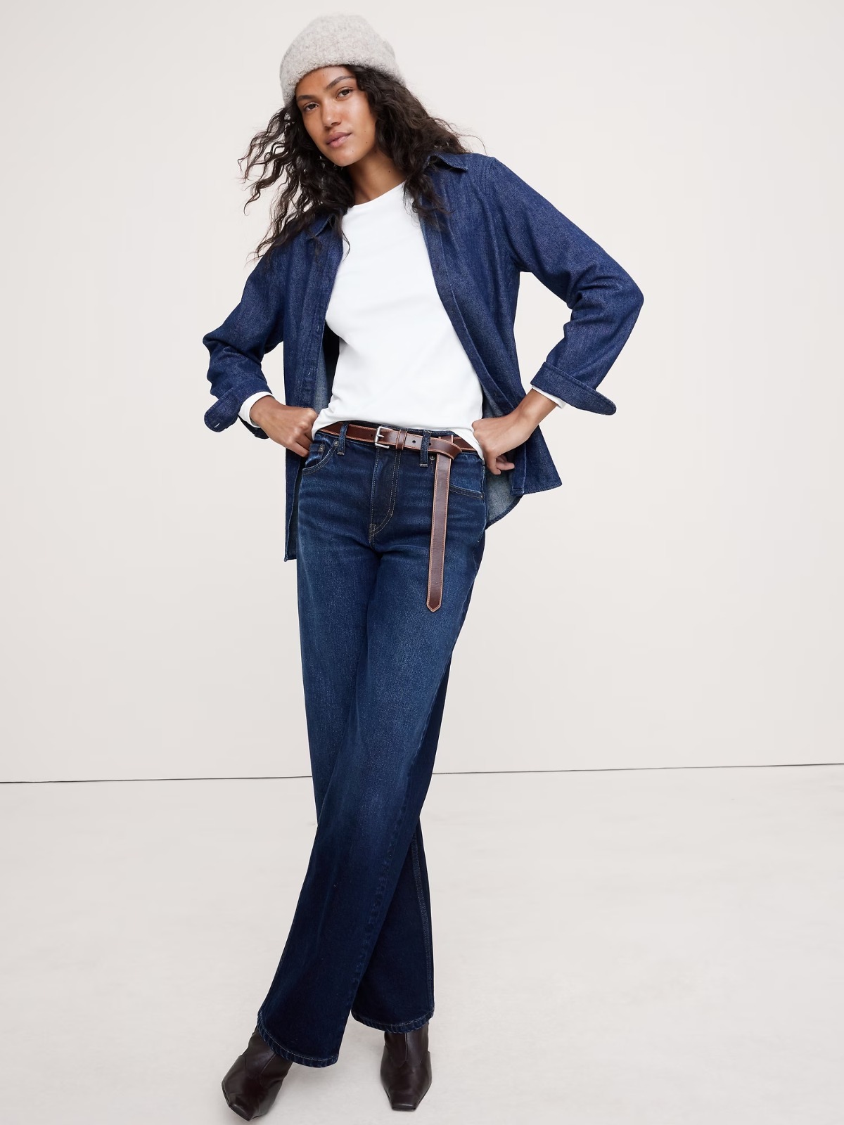 【預購】Banana Republic H020474 女裝圓領長袖T卹（2件裝）