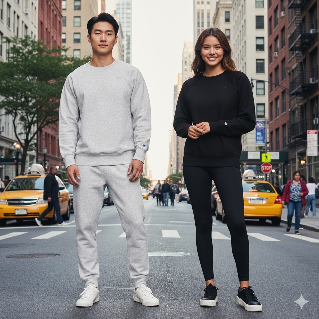 【預購】CHAMPION H020355 男裝圓領衛衣