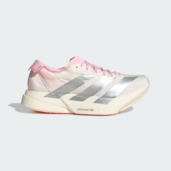 Adidas 愛迪達 Adizero Adios Pro 4 W JQ4446 女 慢跑鞋 跑鞋 路跑 米 粉紅