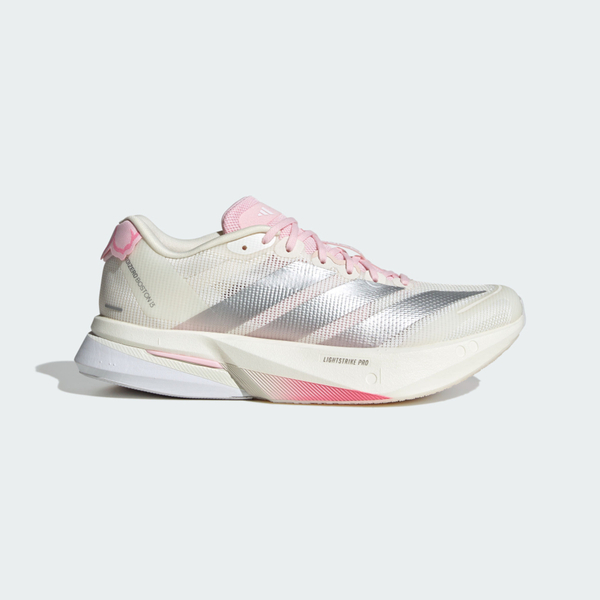 Adidas 愛迪達 Adizero Boston 13 JQ9667 女 慢跑鞋 跑鞋 路跑 米白 粉紅