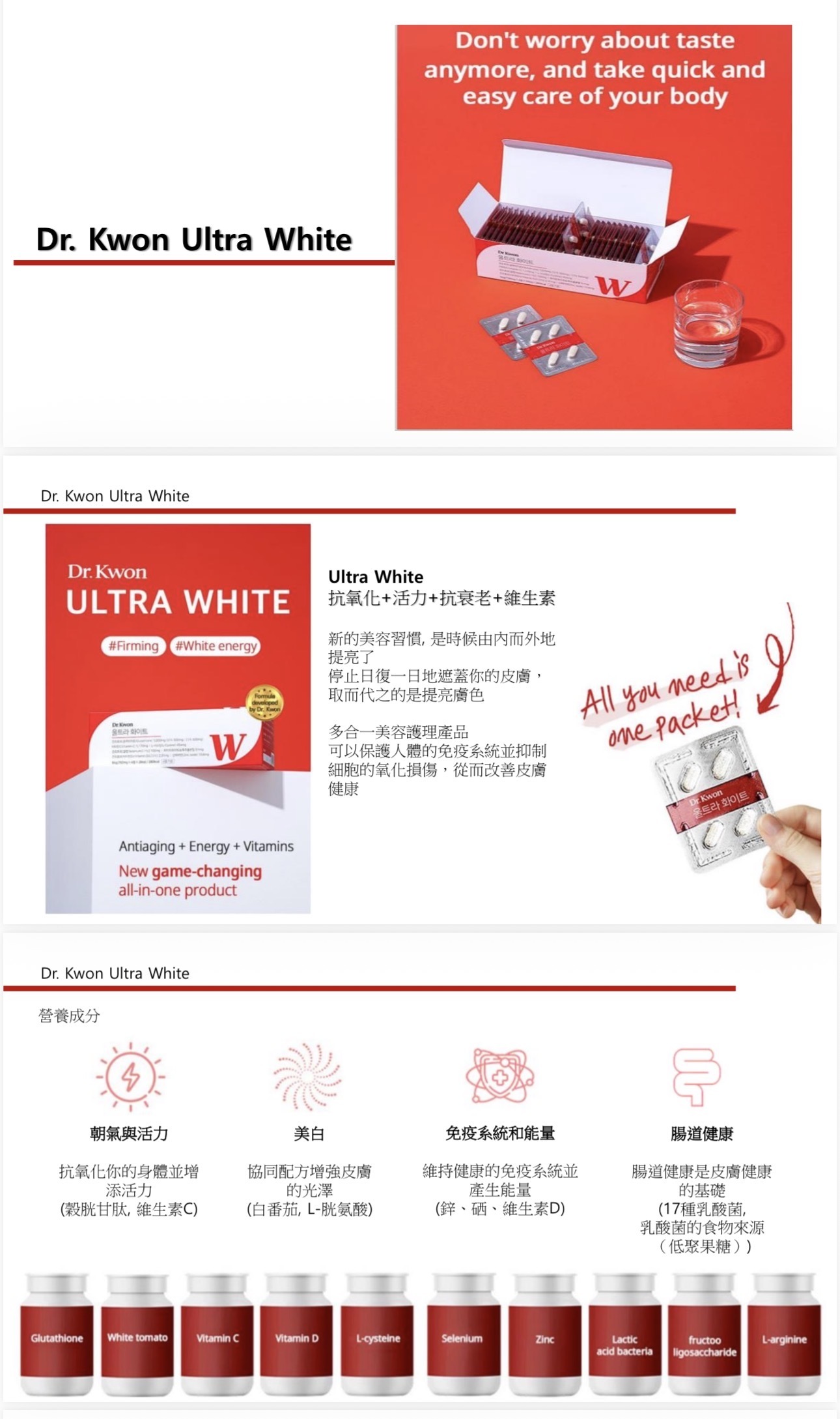 Ultra White 1000mg 穀胱甘肽美白丸