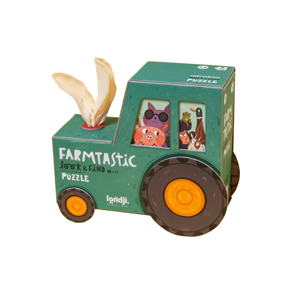 西班牙Londji 歡樂農場找找看拼圖／福利品(盒損)