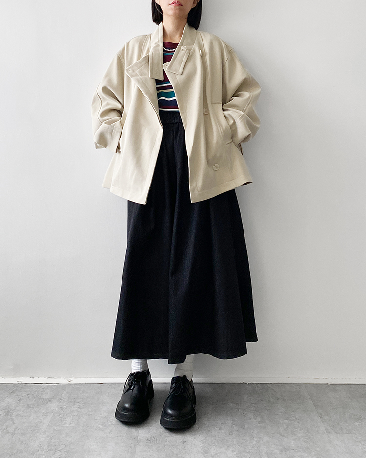 MFO-2814 立領短風衣外套