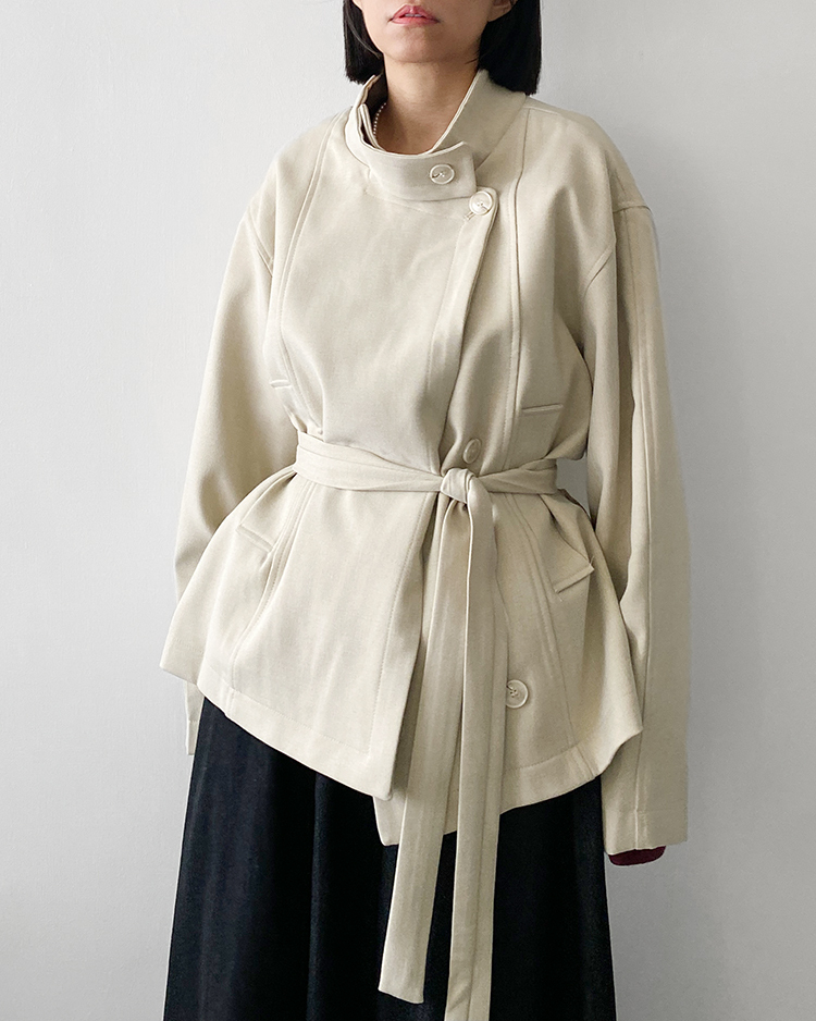 MFO-2814 立領短風衣外套