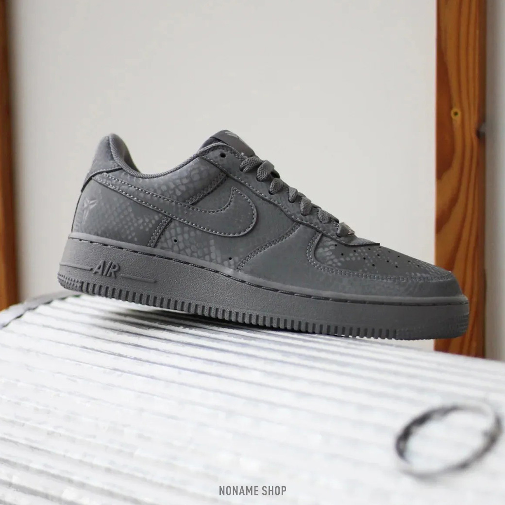 KOBE BRYANT X NIKE AIR FORCE 1 AF1 "Forever Cool Grey" 蛇麟 曼巴 聯名款 (男款)
