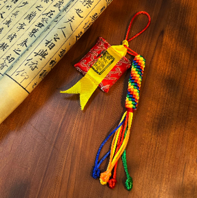 0205XZ05-西藏天珠-大白傘蓋佛母馬頭明王獅面掛件（A5）