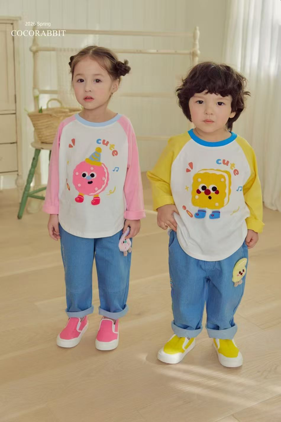 CRC02T002YW Coco Rabbit 醒目cute cheese tee