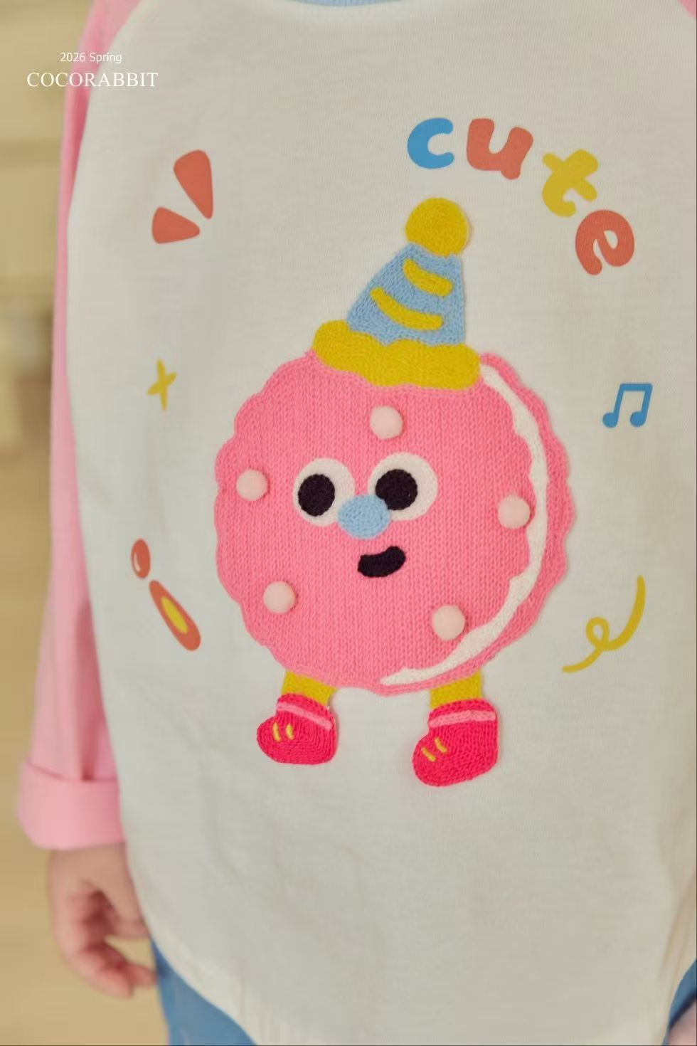 CRC02T001PK Coco Rabbit 粉紅party cookie tee