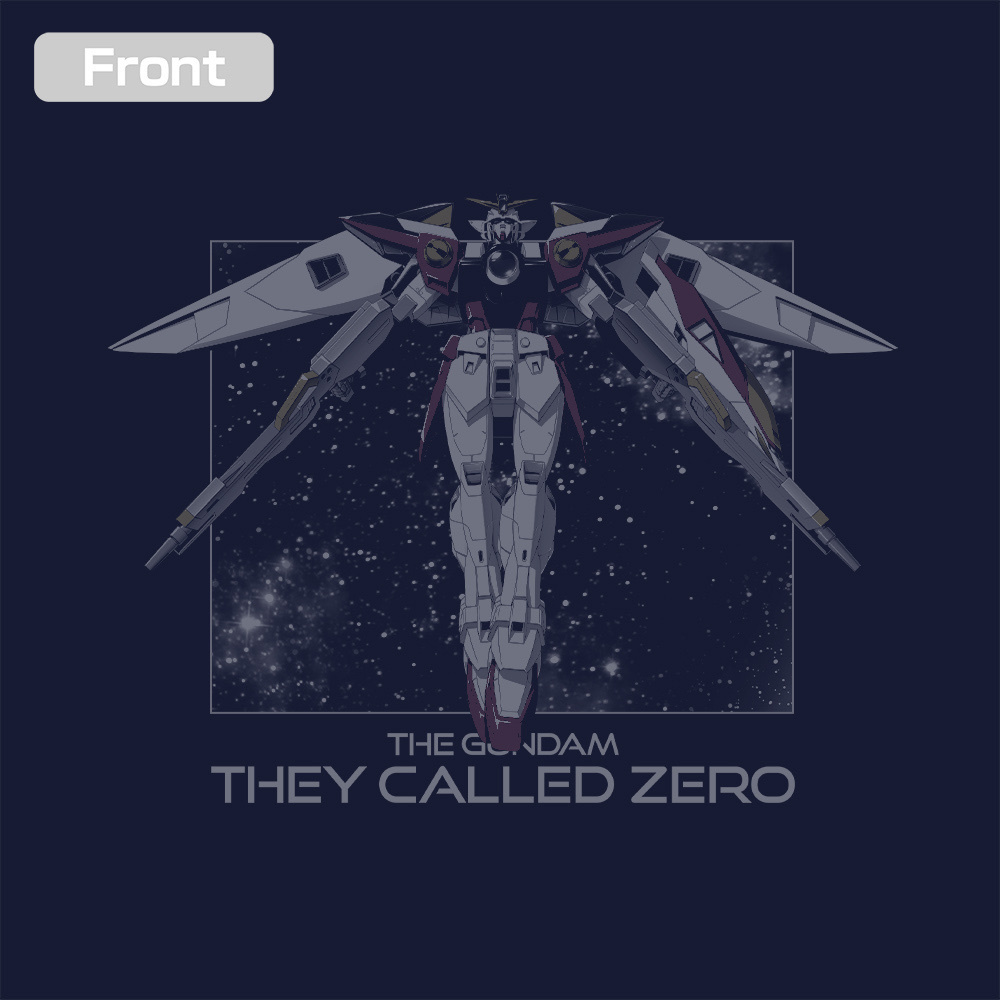 Cospa 021626 ウイングガンダムゼロ「飛翔」Tシャツ [新機動戦記ガンダムW] NAVY