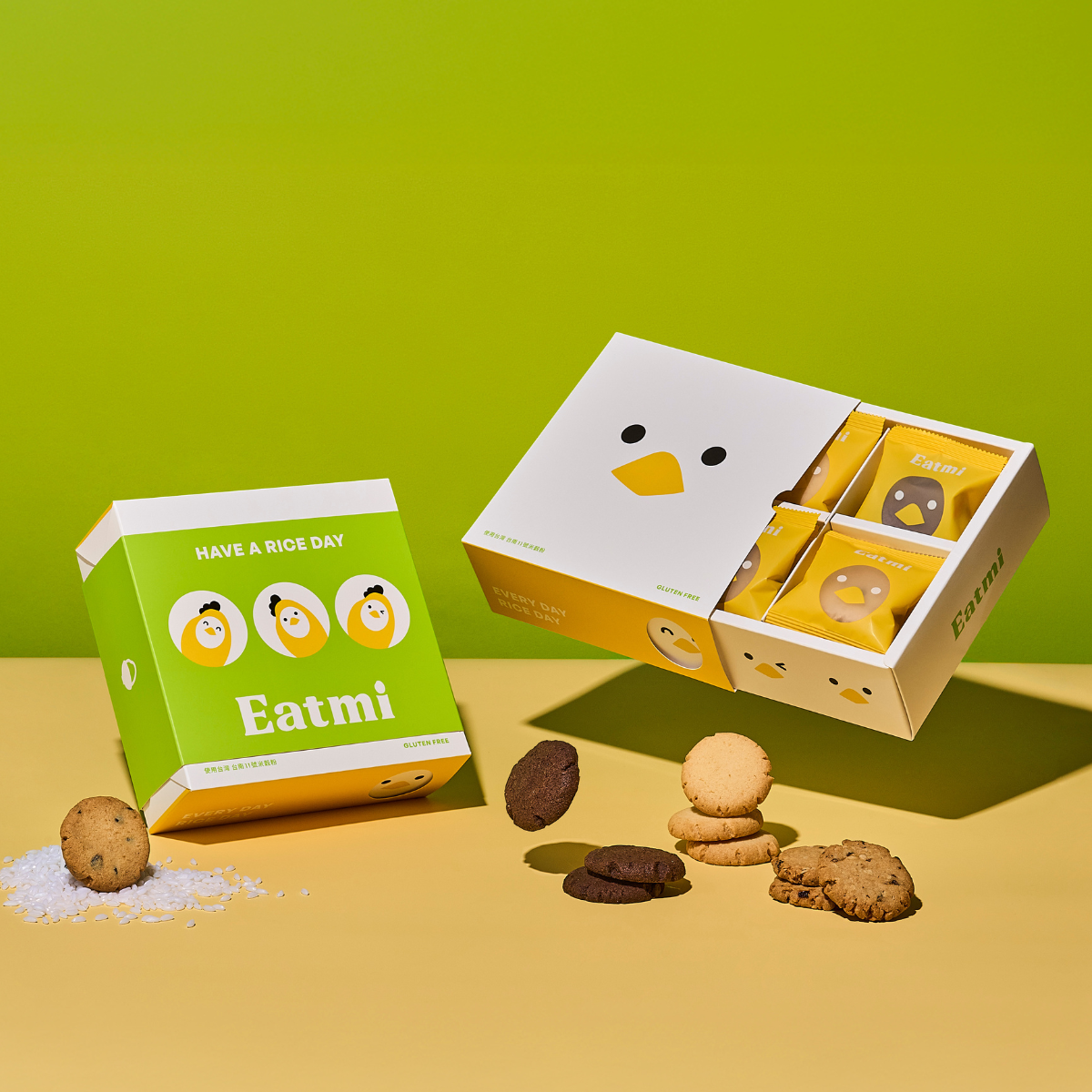 EATMI Gluten-Free Rice Biscuit Gift Box 3-Box Set｜EATMI
