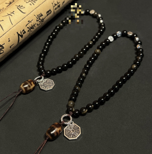 0205XZ38-西藏天珠-無界金曜石手機掛（A38）