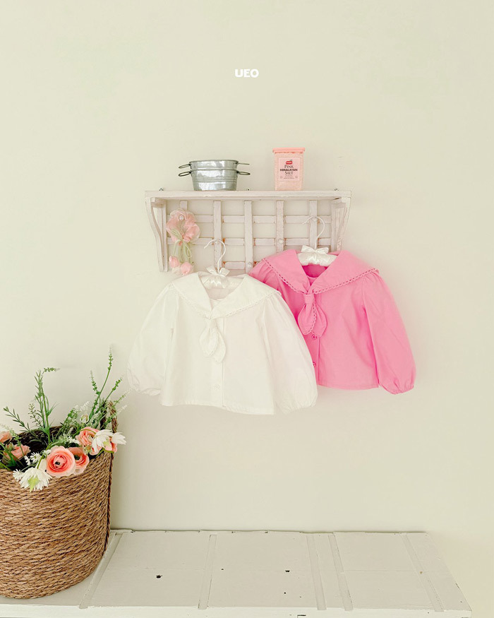 正韓春ueo 兩色甜美學院感上衣