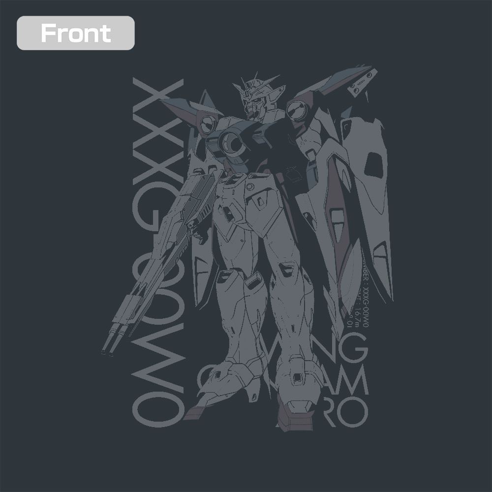 Cospa 021626 XXXG-00W0 ウイングガンダムゼロ Tシャツ [新機動戦記ガンダムW] SLATE
