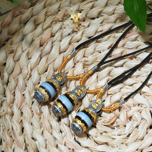 0205XZ73-西藏天珠-纏絲藥師佛項鏈（A73）