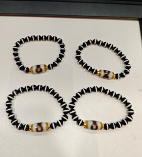 0205XZ88-西藏天珠-壇城三眼藥師手串（A88）