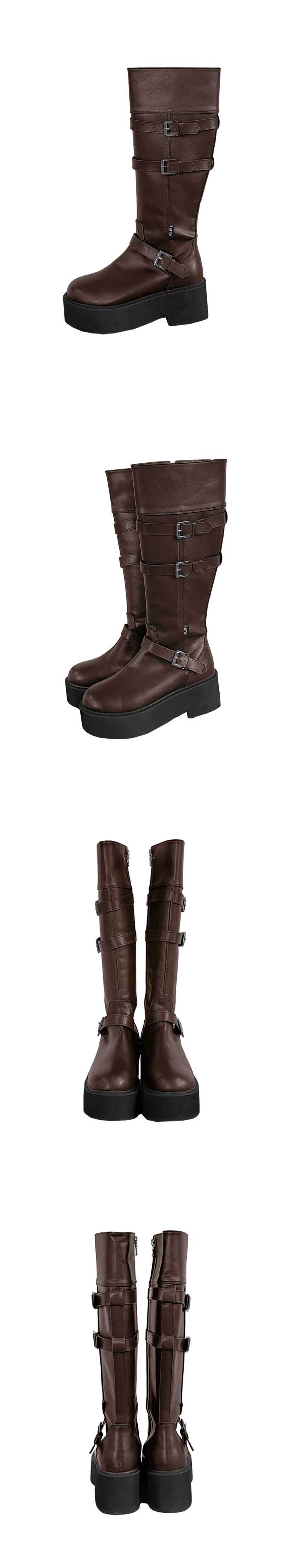 ASON｜MAYA LONG BUCKLE BOOTS