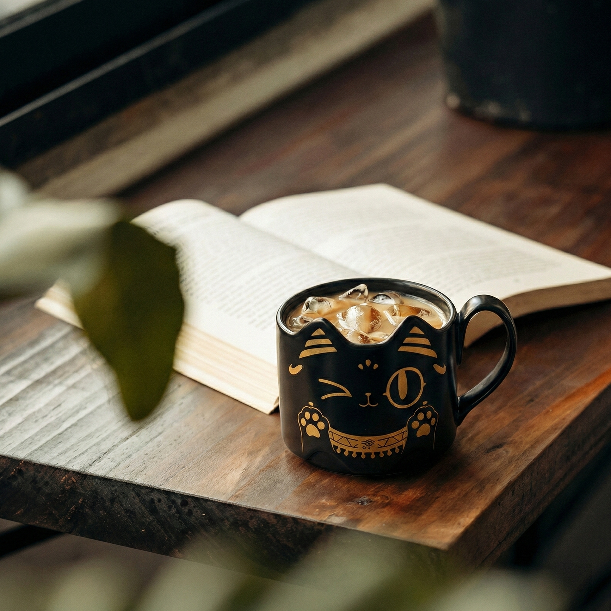 大英博物館｜巴斯特系列｜萌貓異形疊疊馬克杯-wink喵