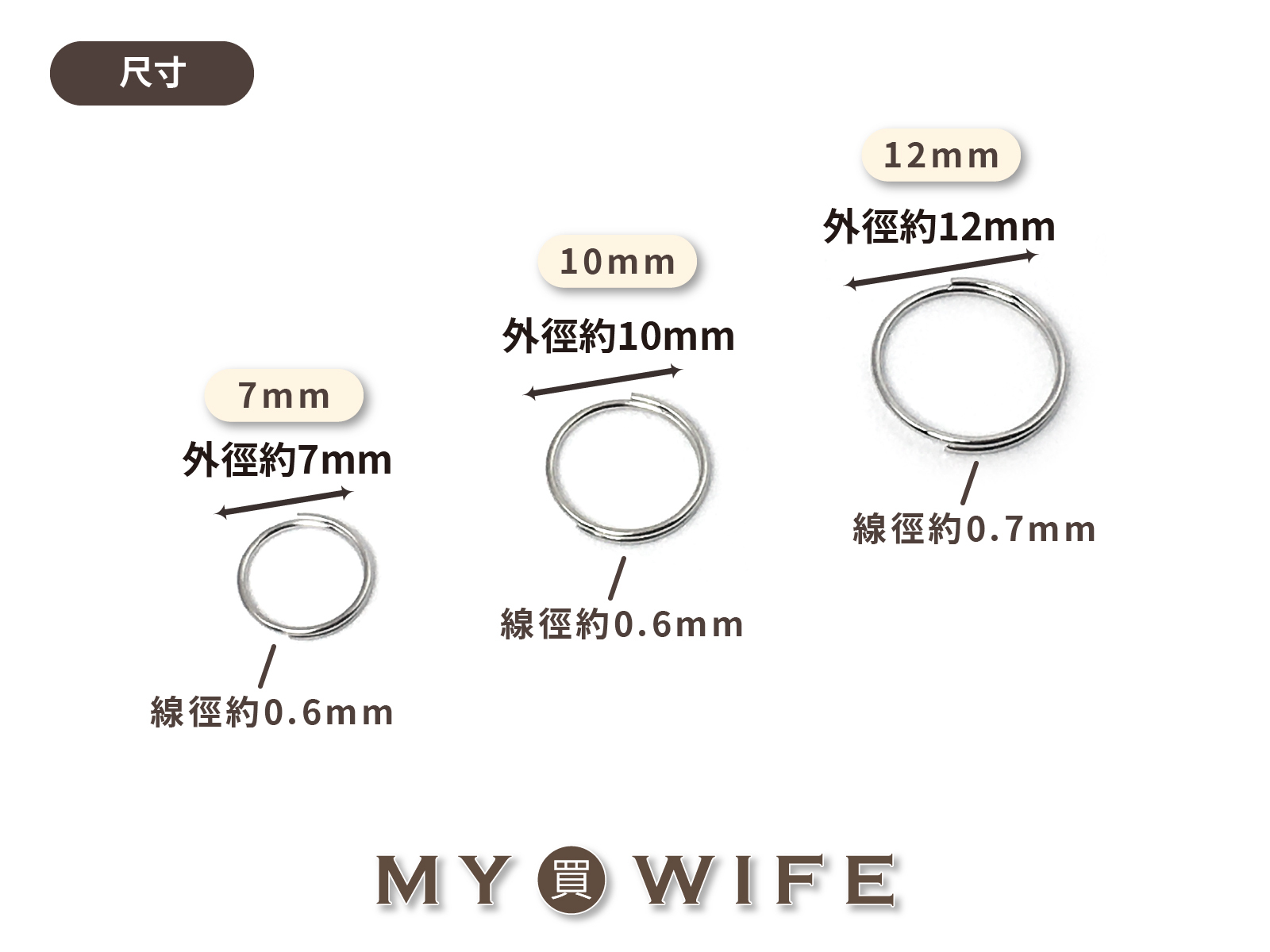 雙圈_連接環/圈環_4色3規格