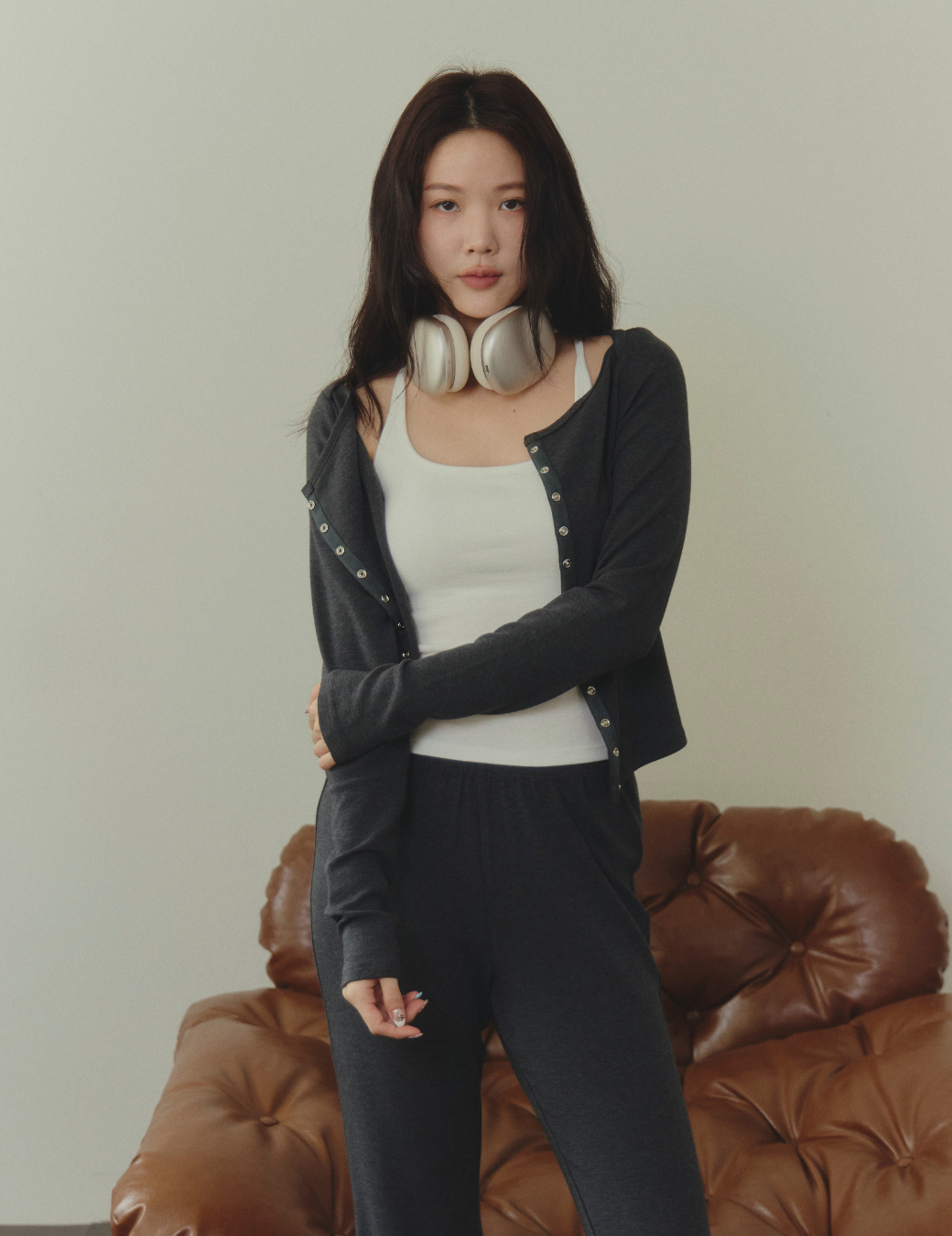 壓扣羊絨外套（3尺寸）