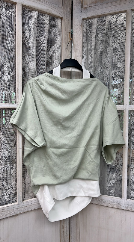 0211CT23-衣物CT-女裝T-Shirt (均碼) 紫色 (A23A), 綠色(A23B), 灰色(A23C), 白色(A23D), 黑色(A23E)