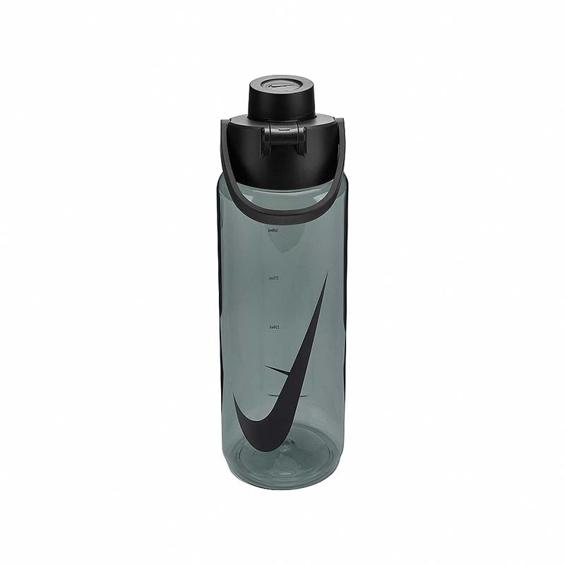 NIKE TR RECHARGE 大口徑水壺 24OZ 透明黑色 N100432004424 [台灣現貨]