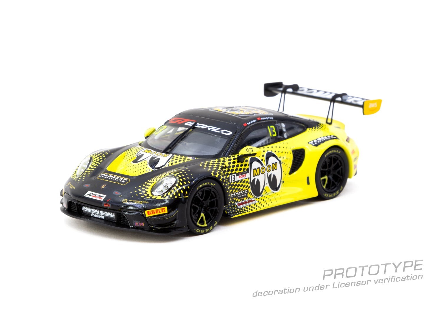 [預訂] Tarmac Works 保時捷 911 GT3 R GT World Challenge Asia 2025 Phantom Global Racing 孫敬祖／方駿宇